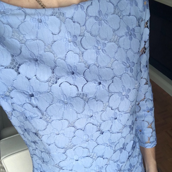 Diane Von Furstenberg Sarita Flower Lace Shift Dress - Size 0 - Picture 4 of 6